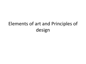 Elements of art and Principles of design