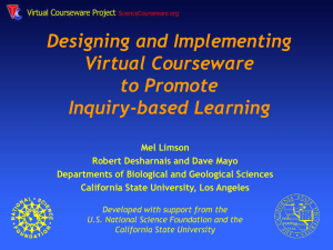 Designing and Implementing Virtual Courseware to Promote Inquiry