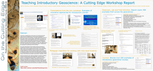 Teaching Introductory Geoscience: A Cutting Edge Workshop Report