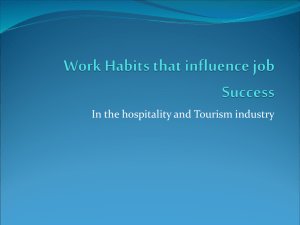 Work Habits that influence job Success
