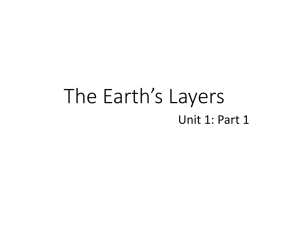 The Earth's Layers - Aspen View Academy