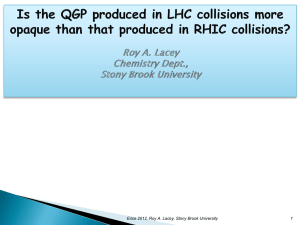 Is the QGP produced in LHC collisions more opaque than that