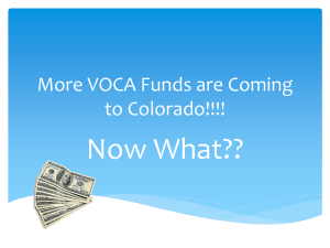 VOCA Funds & Colorado - cdpsdocs.state.co.us