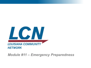 Emergency Preparedness - Louisiana Economic Development