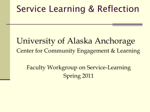 Reflection - University of Alaska Anchorage