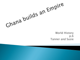 essay on ghana empire