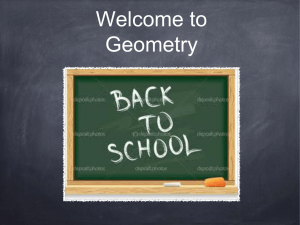 School Night Geometry Presentation