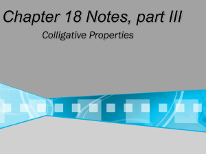 Chapter 18 Notes, part III