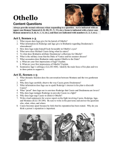 Othello Content Questions