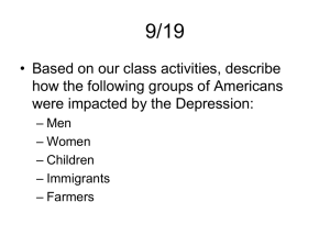 The Great Depression - Somerville Public School District