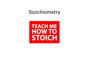 Stoichiometry!!!