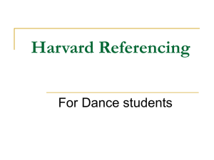 Harvard Referencing at York St John University
