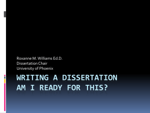 Writing a Dissertation Am I Ready for This?