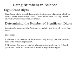 Chapter 3 Using Numbers in Science B