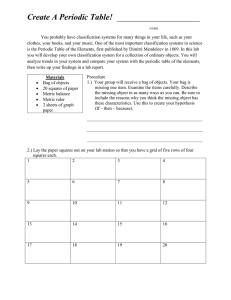 Create A Periodic Table!