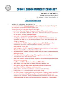 2014-09-25 CoIT Notes - Council on Information Technology