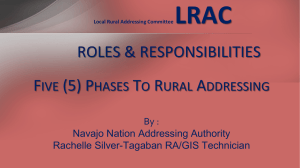5 phases to Rural Addressing