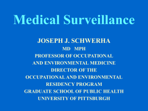 Medical Surveillance in Occupational Health