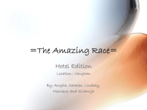 The Amazing Hotel Race
