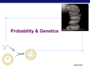 Chapter 14. Probability & Genetics