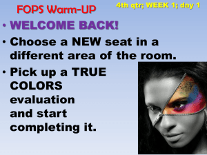 FOPS Warm-UP