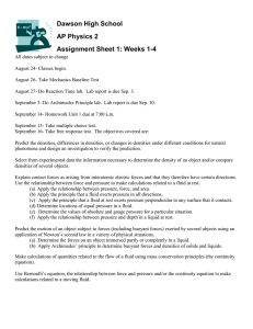 Assignment Sheet 1: Weeks 1-4