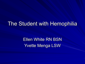 The Student With Hemophilia