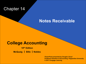 discounting notes receivable