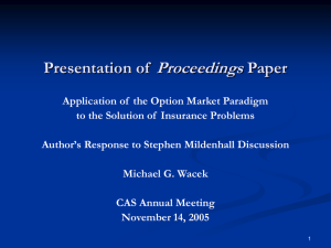 Presentation of Proceedings Paper