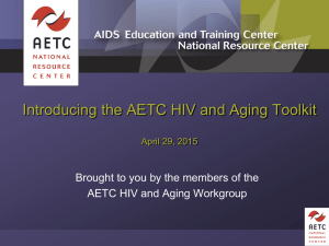 Introducing the AETC Engagement in Care Toolkit