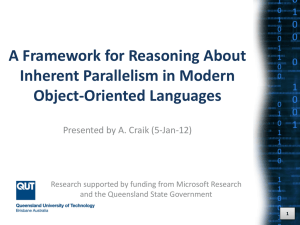 A Framework for Reasoning About Inherent Parallelism in Modern
