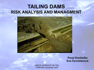 RISK ANALYSIS OF TAILING DAMS - unece