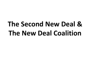 The Second New Deal & The New Deal Coalition
