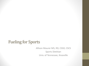 Principles of Sports Nutrition