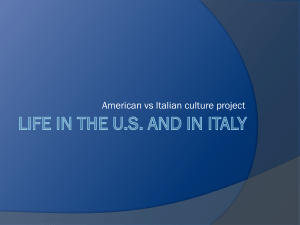 life in the us and italy