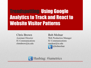Trendspotting: Using Google Analytics to Track
