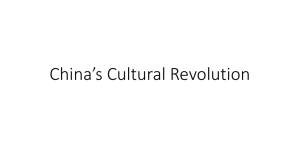 China*s Cultural Revolution