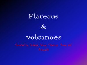 Plateau & volcanoes