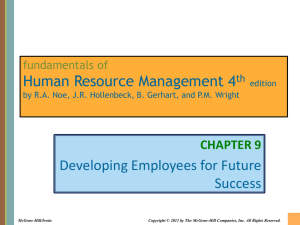 Chapter 009 Developing Employees for Future Success