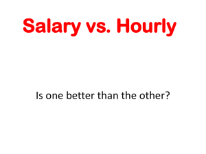 Salary vs. Hourly