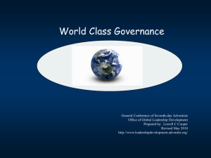 World Class Governance - GC Public Resources - Seventh