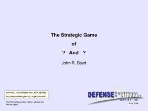 The Strategic Game of