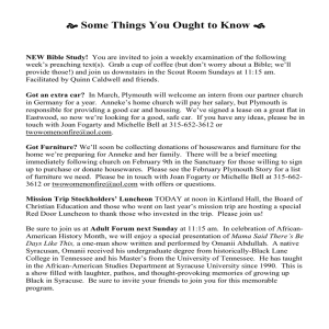 š Some Things You Ought to Know - Plymouth Congregational Church
