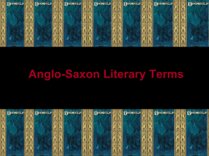 Anglo-Saxon Literary Terms