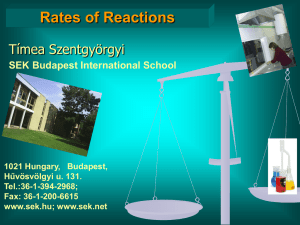 Rates of reactions - jedlik.phy.bme.hu!