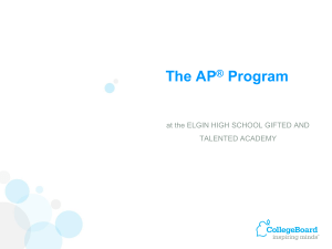 AP Program Overview