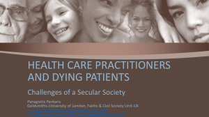 HEALTH CARE PRACTITIONERS AND DYING PATIENTS