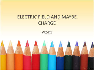 ELECTRIC FIELD AND MAYBE CHARGE