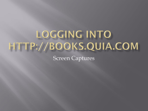 Logging into www.books.quia.com