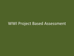 WWI Project Directions